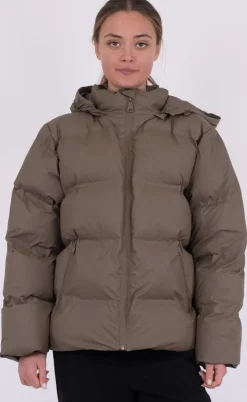 Neo Noir Jakke - Fox Puffer - Dark Taupe