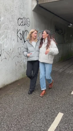 Neo Noir Jakke - Fox Puffer - Light Grey