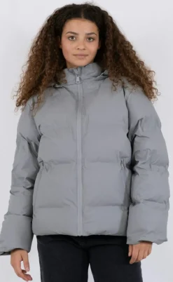Neo Noir Jakke - Fox Puffer - Light Grey