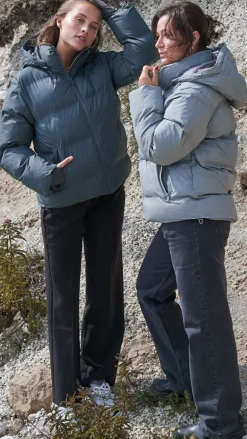 Neo Noir Jakke - Fox Puffer - Smoke Green