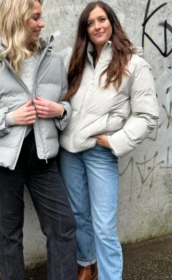 Neo Noir Jakke - Fox Puffer - Ivory