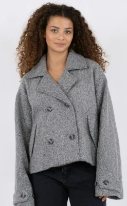 Neo Noir Jakke - Sandra - Grey Melange