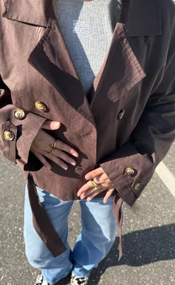 Neo Noir Jakke - Sia F - Chocolate Brown