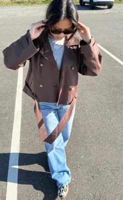 Neo Noir Jakke - Sia F - Chocolate Brown