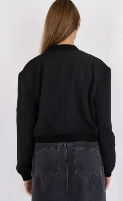 Neo Noir Jakke - Vaccaro Solid Bomber - Black