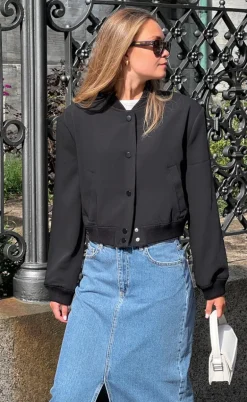 Neo Noir Jakke - Vaccaro Solid Bomber - Black