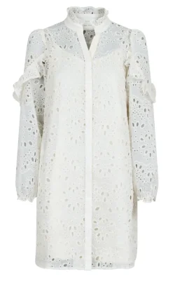Neo Noir Kjole - Abby Embroidery - Ivory