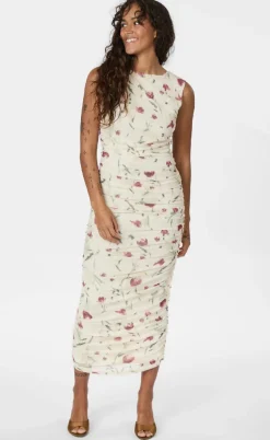 Neo Noir Kjole - Corilina Artist Mesh - Creme