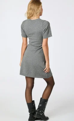 Neo Noir Kjole  - Elise - Dark Grey Melange