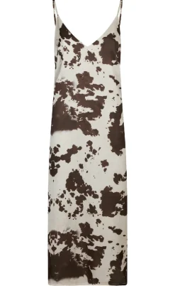 Neo Noir Kjole - Kamran Cow Print - Brown