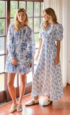 Neo Noir Kjole - Kikka Wild Rose - Light Blue