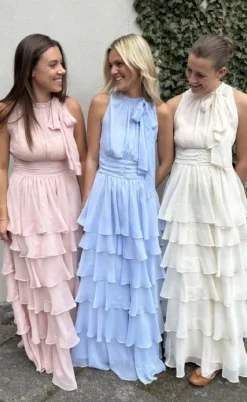 Neo Noir Kjole - Marli Chiffon - Light Blue