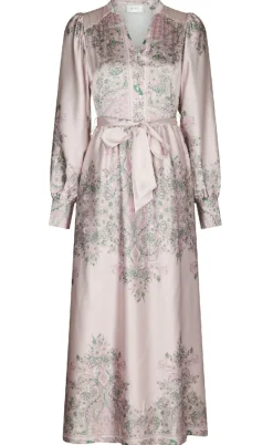 Neo Noir Kjole - Nova Paisley Border - Rose