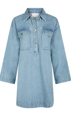 Neo Noir Kjole - Paras Denim - Smoke Blue