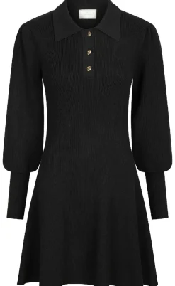 Neo Noir Kjole - Polli Rib - Black