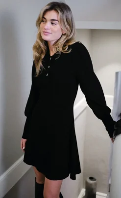 Neo Noir Kjole - Polli Rib - Black