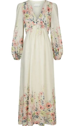 Neo Noir Kjole - Silfi Flower - Creme