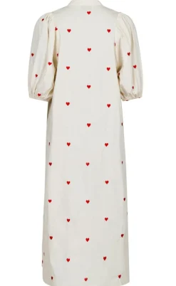 Neo Noir Kjole - Verossa Hearts - Creme