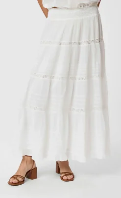 Neo Noir Nederdel - Felicia S Voile - White