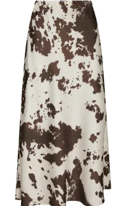 Neo Noir Nederdel - Viso Cow Print - Brown
