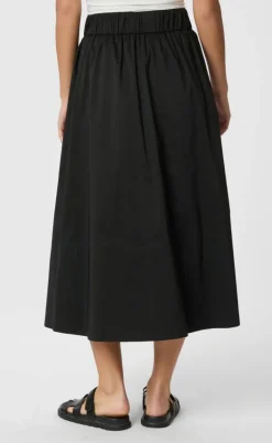 Neo Noir Nederdel - Yara Poplin - Black