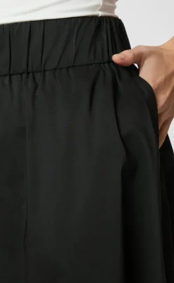 Neo Noir Nederdel - Yara Poplin - Black