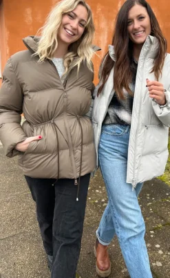 Neo Noir Puffer Jakke - Mayra - Dark Taupe