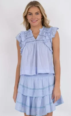 Neo Noir Top - Jayla - Light Blue