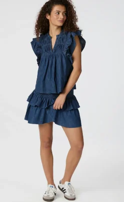 Neo Noir Top - Jayla Denim - Blue