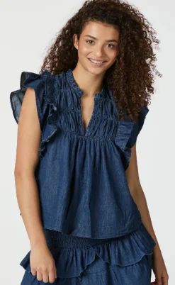 Neo Noir Top - Jayla Denim - Blue