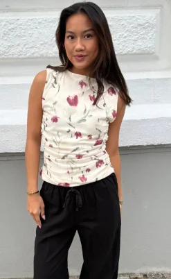 Neo Noir Top - Liblana Artist Mesh - Creme