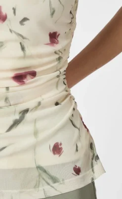 Neo Noir Top - Liblana Artist Mesh - Creme