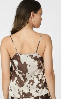 Neo Noir Top - Lindy Cow Print - Brown