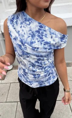 Neo Noir Top - Peri Mesh - Light Blue