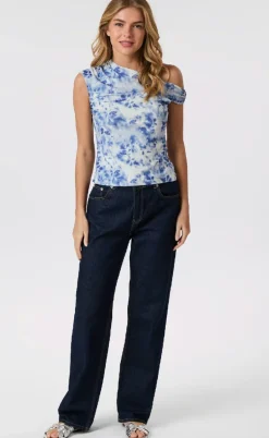 Neo Noir Top - Peri Mesh - Light Blue