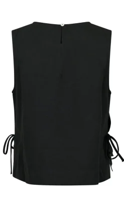 Neo Noir Top - Svetlana Linen - Black