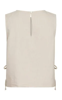Neo Noir Top - Svetlana Linen - Sand