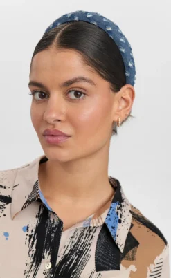 Nümph Hårbånd - Kyle - Medium Blue Denim