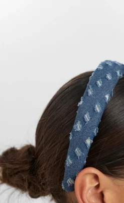 Nümph Hårbånd - Kyle - Medium Blue Denim