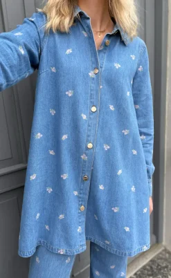 Nümph Kjole - Biza - Medium Blue Denim