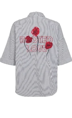 Nümph Skjorte - Tillie - Dark Sapphire