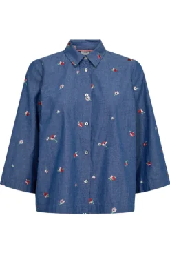 Nümph Skjorte - Zira - Blueprint