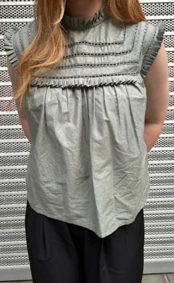 Noella Bluse - Kama - Sage Green