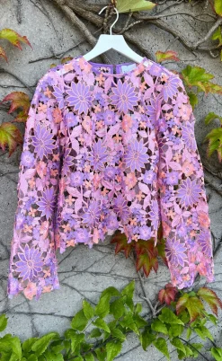 Noella Bluse - Kezzie - Lilac Mix