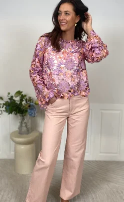 Noella Bluse - Kezzie - Lilac Mix