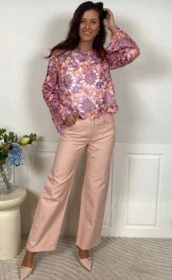 Noella Bluse - Kezzie - Lilac Mix