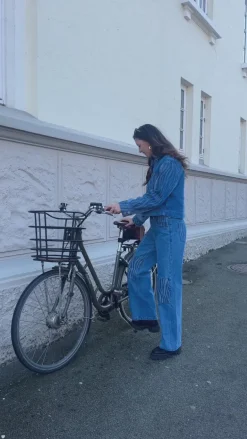 Noella Bluse - Kimbra - Patch Denim