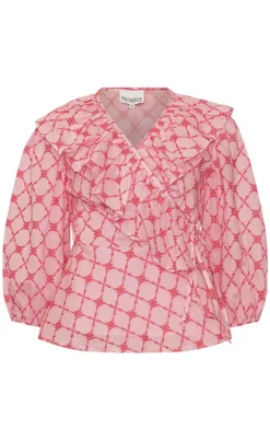 Noella Bluse - Kolina - Pink Lemonade