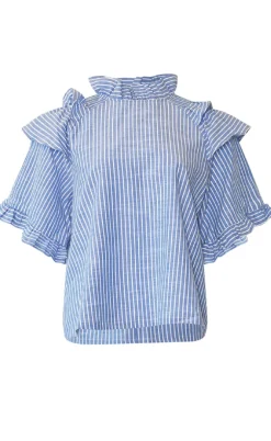 Noella Bluse - Lesly - Blue Stripe