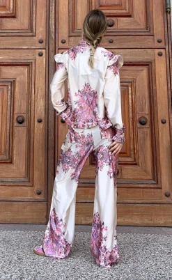 Noella Bluse - Reno Ruby - Drusella Print